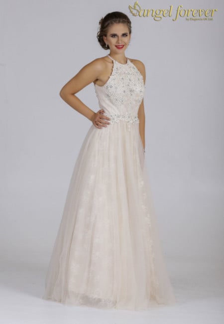 Angel Forever Ivory Tulle and Lace Ballgown
